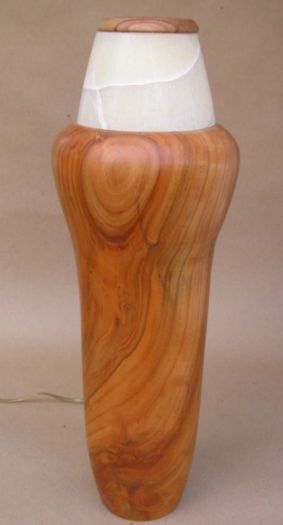 Maple with alabaster shade